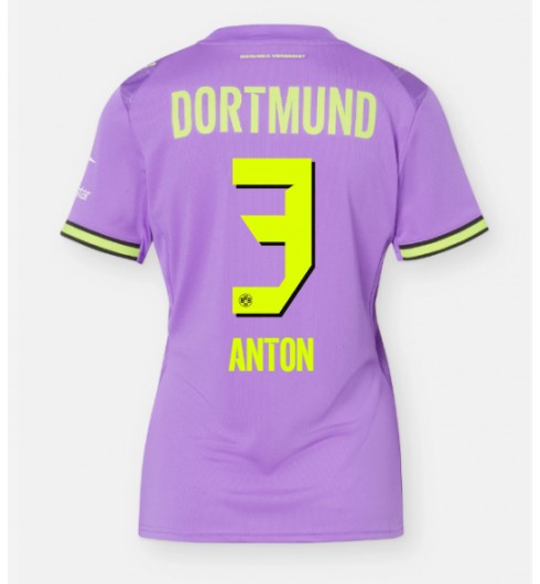 Borussia Dortmund Waldemar Anton #3 Kolmaspaita Naisten 2026-27 Lyhythihainen Borussia Dortmund Waldemar Anton #3 Kolmaspaita Naisten 2026-27 Lyhythihainen